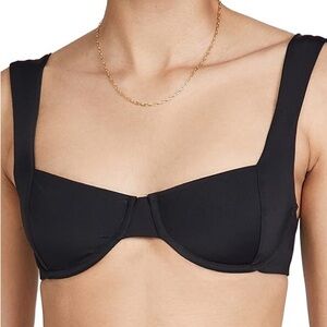 L*SPACE Tori Bikini Top Black